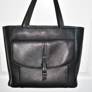 ⬇️💵⬇️Large Kate Spade black leather tote/work bag